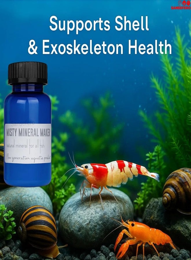 SANSEFERO مكمل سانسيفيرو وايلد ميستي مينيرال ميكر المعدني، مصمم لنمو صحي في أحواض السمك، تجنب نقص المعادن في الأسماك واللافقاريات (50 غرام). - Image 2